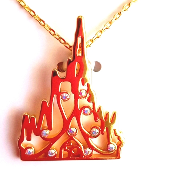 WALT DISNEY WORLD 50th ANNIVERSARY NECKLACE AND EARRING'S SET - Picture 2 of 9